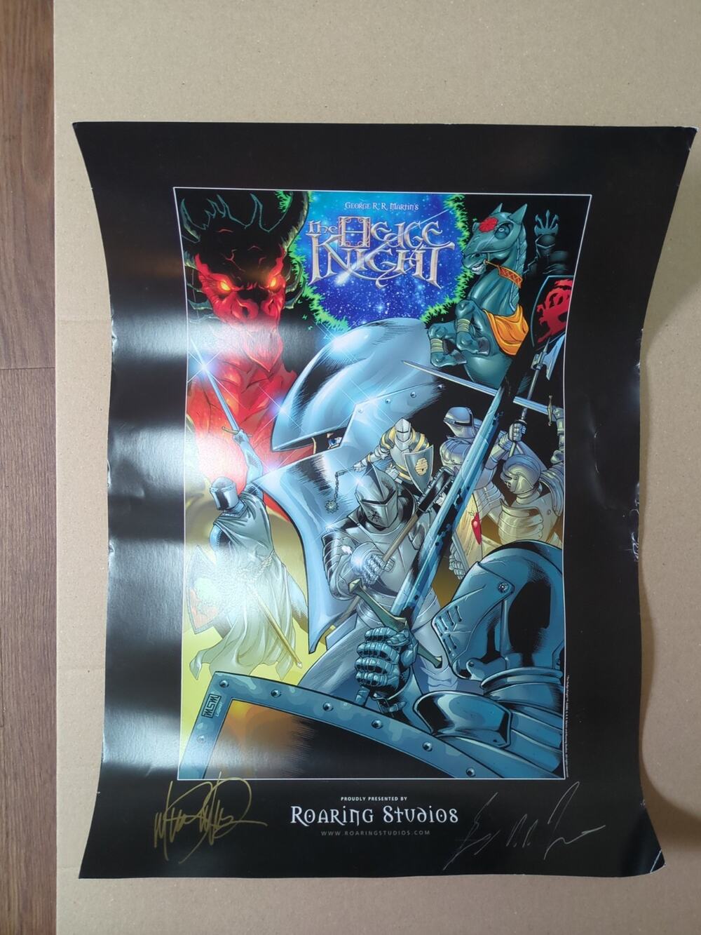 The Hedge Knight Poster 18" X 25" George RR Martin Mike S Miller **Autographed**